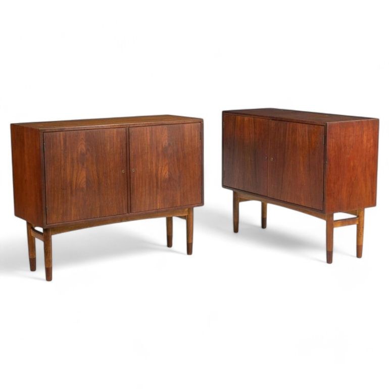 Gjovik Mobelfabriken, Mid-Century Modern, Low Cabinets, Teak, Denmark, 1950s