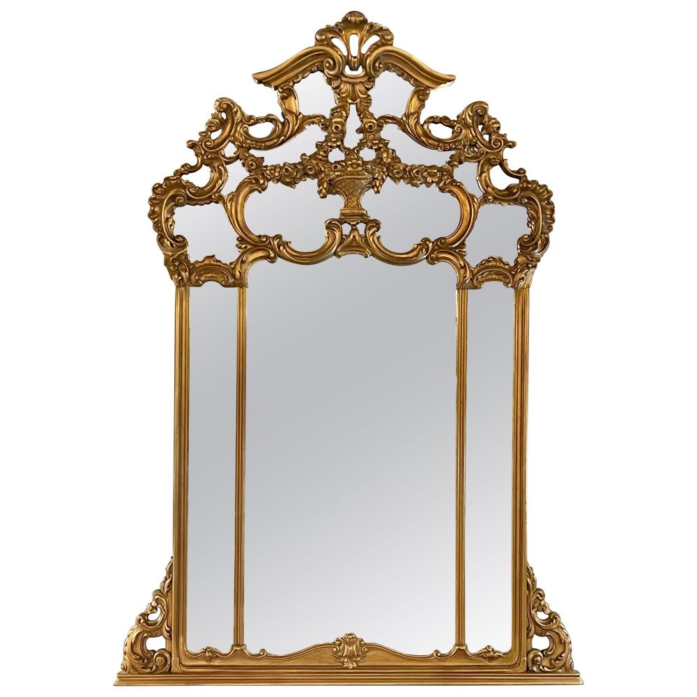 Giltwood over the Mantel Mirror, Wall or Console Mirror