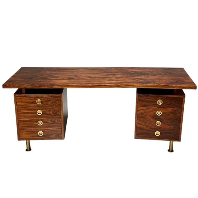 Geroge Coslin, Arredamenti, Italian Mid-Century Modern, Writing Desk, Rosewood