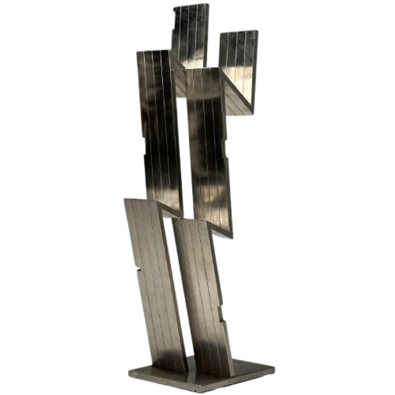 Salvatore Messina, Italian Mid-Century Modern, Abstract Sculpture, Steel, 1970s