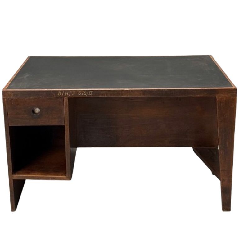 Pierre Jeanneret, French Mid-Century Modern, Pigeonhole Desk, Teak, Chandigarh