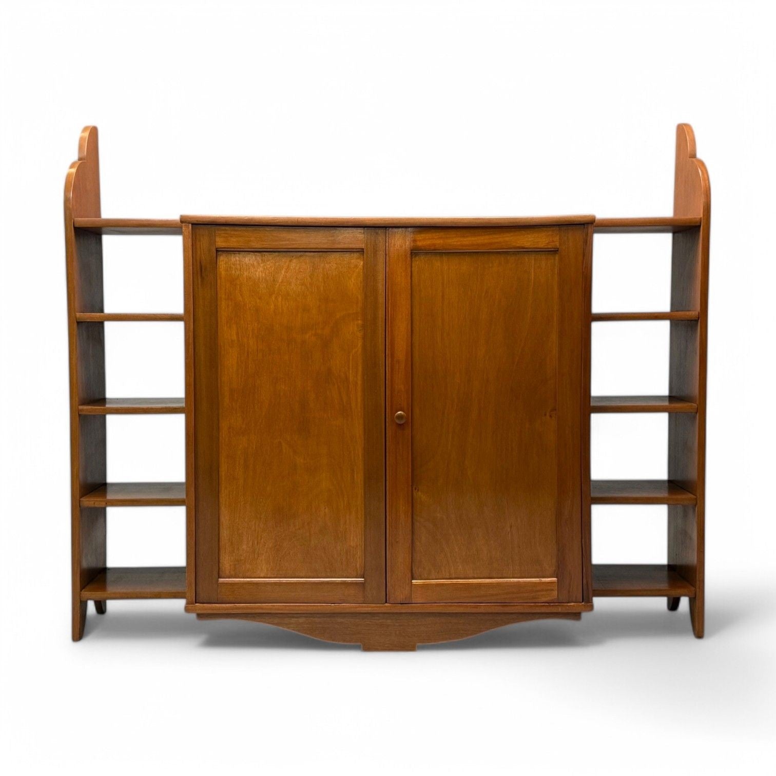 Eugene Printz, French Art Deco, Mahogany, Rare Bookcase, France, 1930s