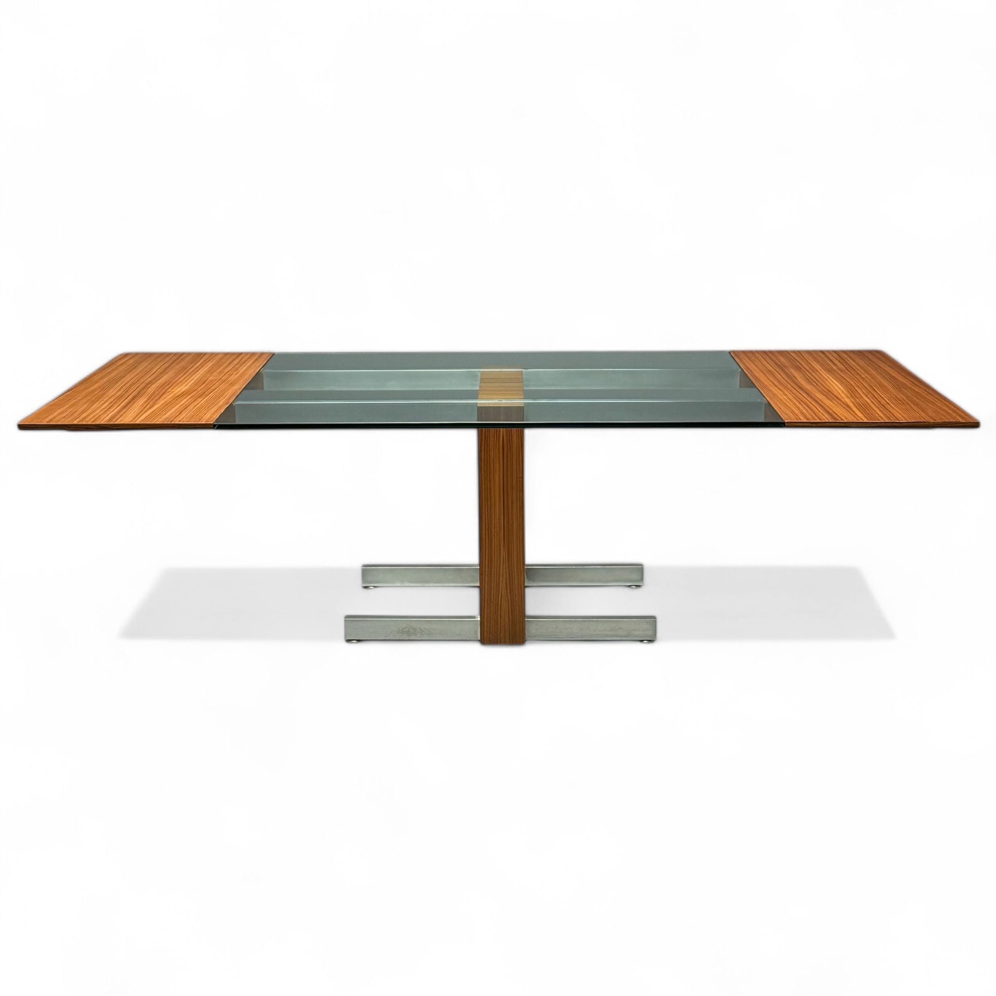 Vladimir Kagan, Mid-Century Modern, Dining Table, Zebrawood, Glass, USA, 1967