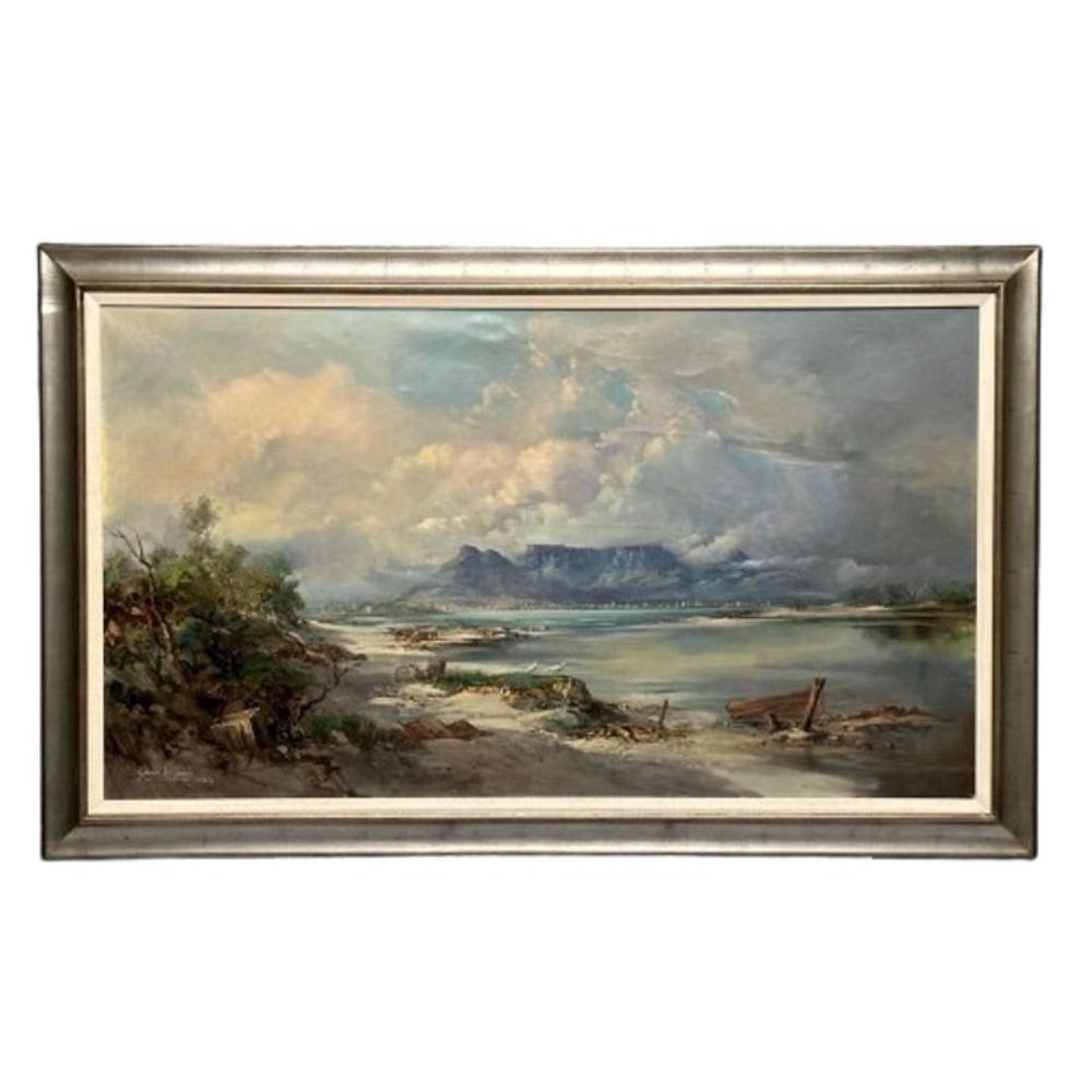 Gabriel Cornelis de Jongh, Oil on Canvas, Mountain Landscape, Signed and Dated