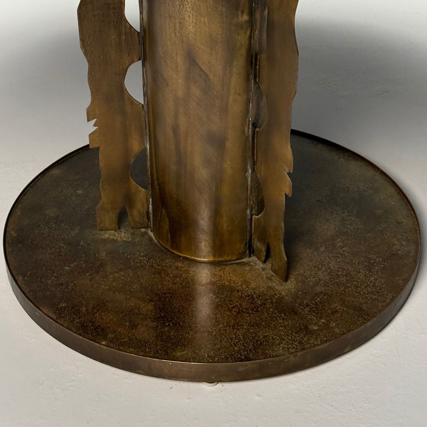 Philip & Kelvin LaVerne, Mid-Century Modern, Chan Center Table, Bronze, 1960s