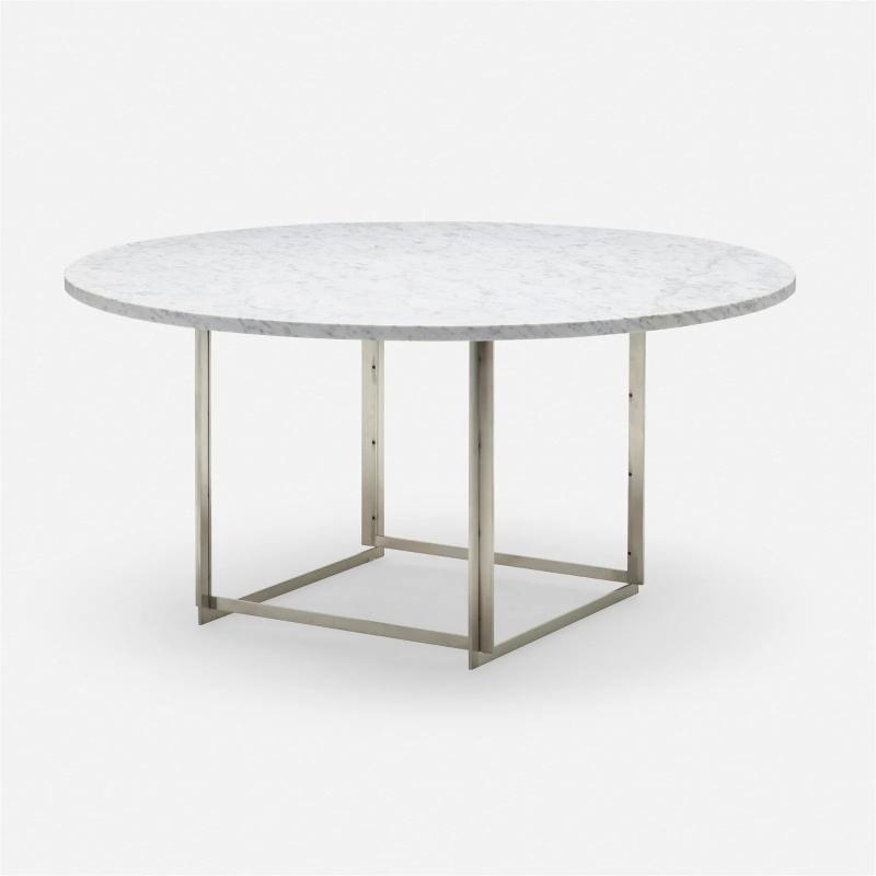 Poul Kjaerholm Mid-Century Modern PK-54 Dining Table, Marble, Maple, Steel, 2011