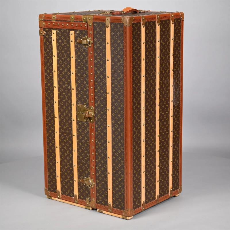 Louis Vuitton, Steamer Trunk, Monogram Canvas, Leather, Special Order