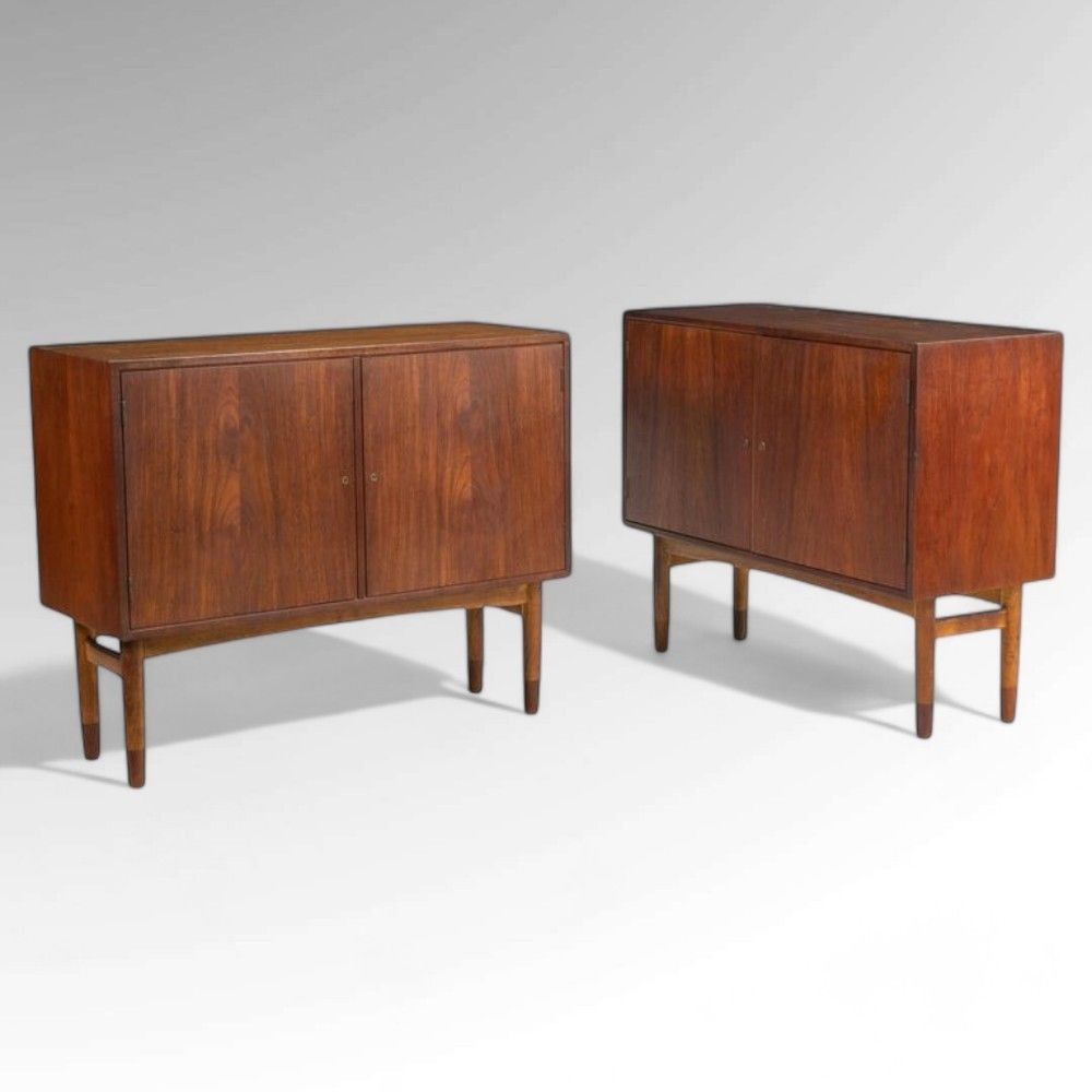 Gjovik Mobelfabriken, Mid-Century Modern, Low Cabinets, Teak, Denmark, 1950s