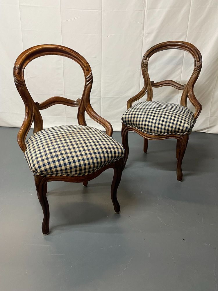 Pair of Early Victorian John Henry Belter Style Side / Accent Chairs, American