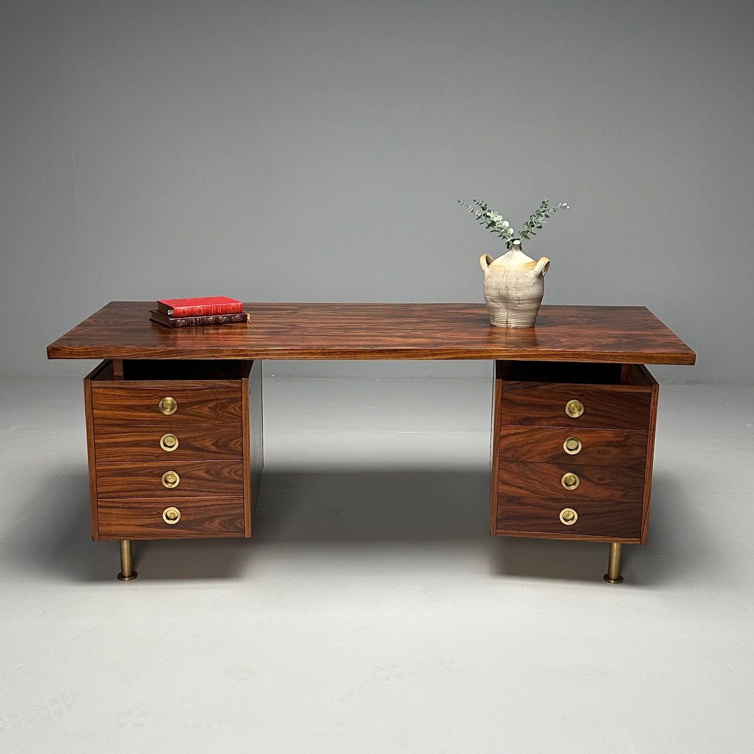 Geroge Coslin, Arredamenti, Italian Mid-Century Modern, Writing Desk, Rosewood