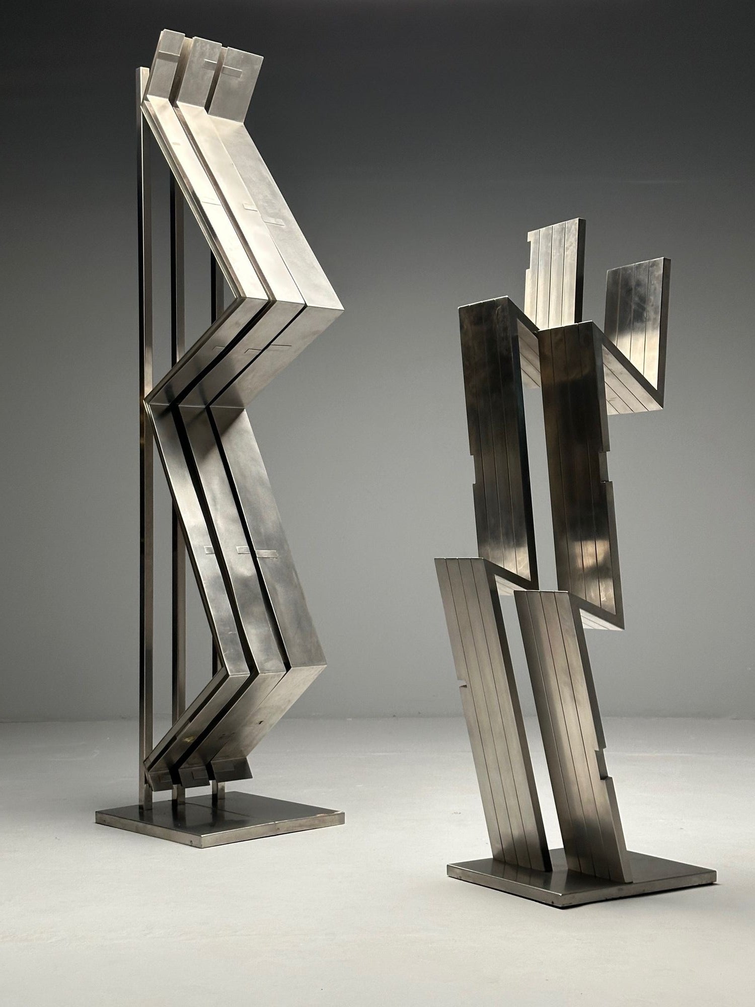 Salvatore Messina, Italian Mid-Century Modern, Abstract Sculpture, Steel, 1970s