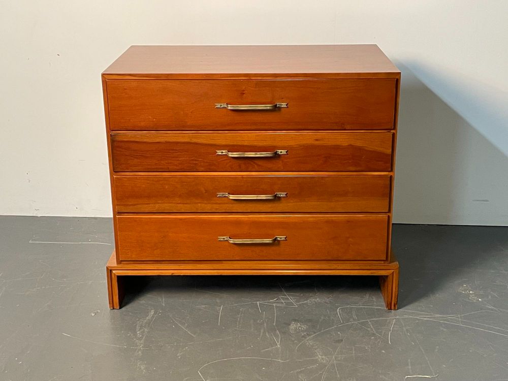 Mid-Century Modern Chest / Dresser, Tommi Parzinger for Charak Modern, Cherry