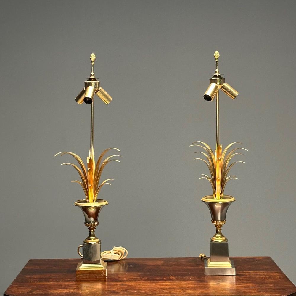 Maison Charles Attr, Hollywood Regency, French Table Lamps, France, 1950s