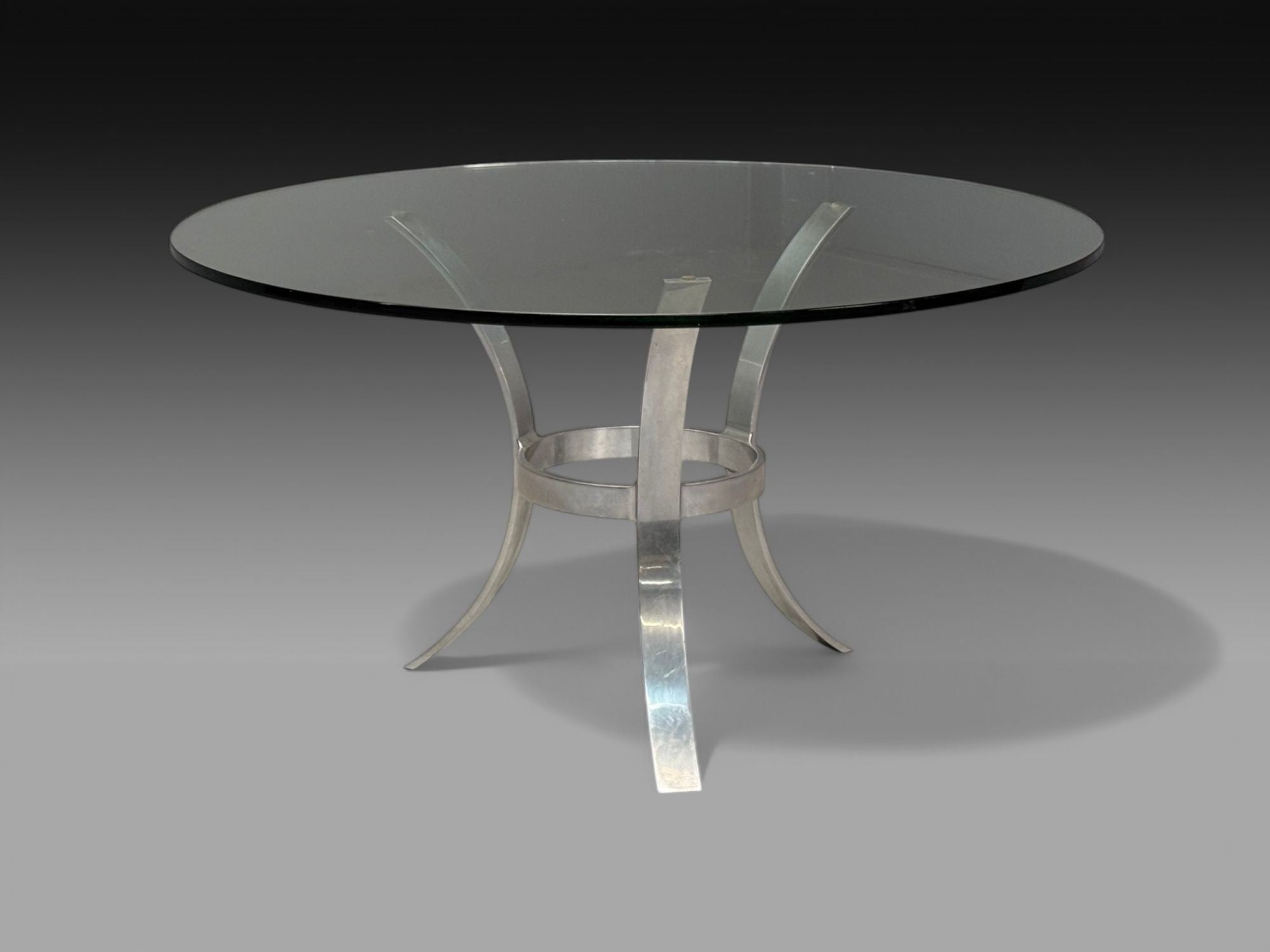 John Vesey attr, Mid-Century Modern, Cast Aluminum, Center Table, USA, 1970s