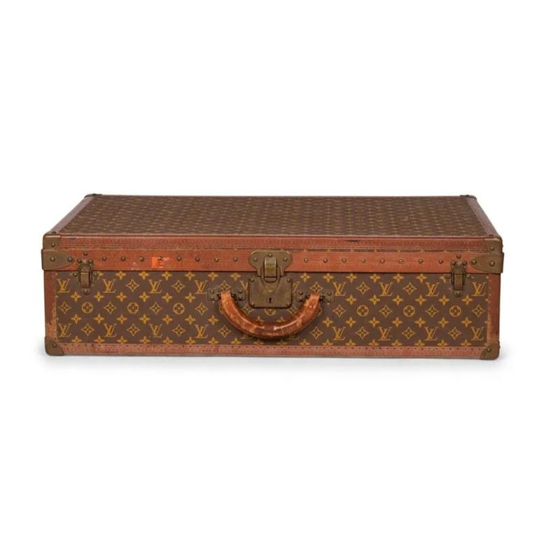 Louis Vuitton Monogram Suitcase / Luggage or Trunk, Alzer 80, Mid 20th Century