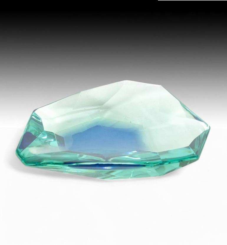 Max Ingrand, Fontana Arte, Mid-Century Modern, Ashtray, Cut Crystal, 1960s