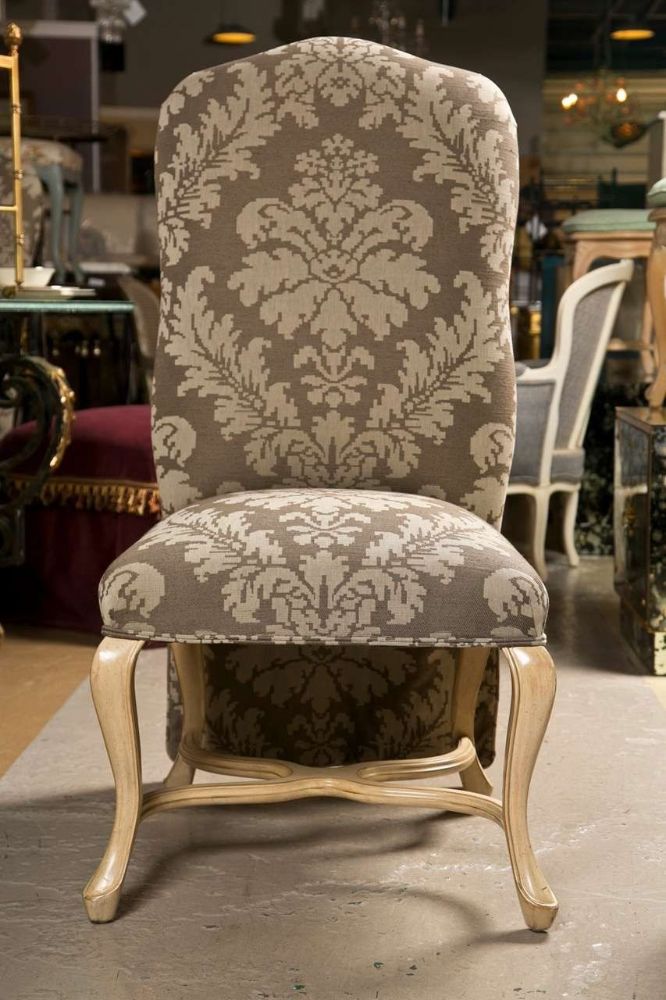 Set of Six Paint Decorated Dining Chairs by Kreis