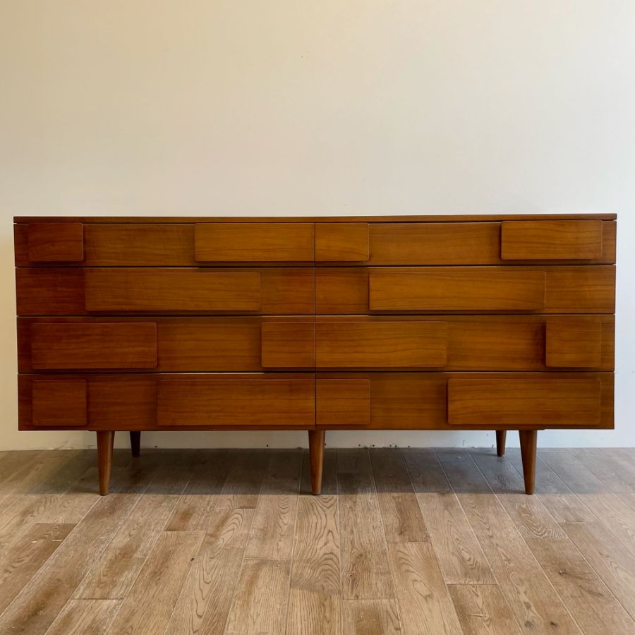 Gio Ponti Double Dresser Low Chest Signed M. Singer and Sons Model 2161