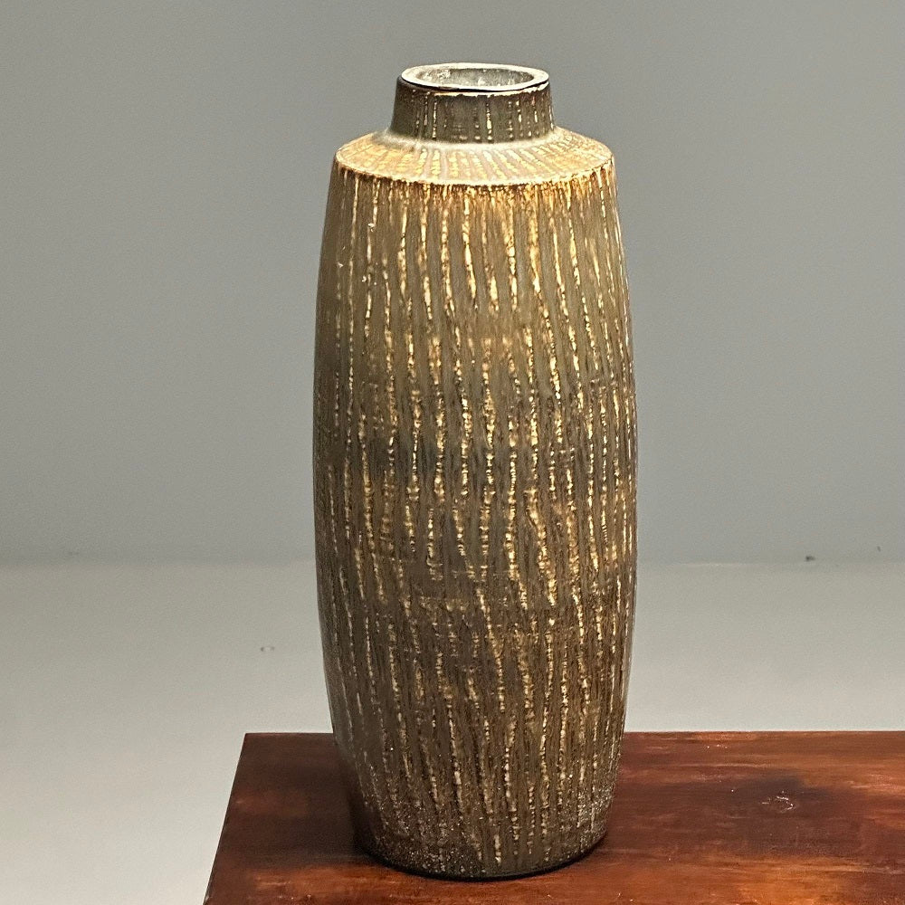 Gunnar Nylund, Swedish Mid-Century Modern, Large Floor Vase, Stoneware, 1950s