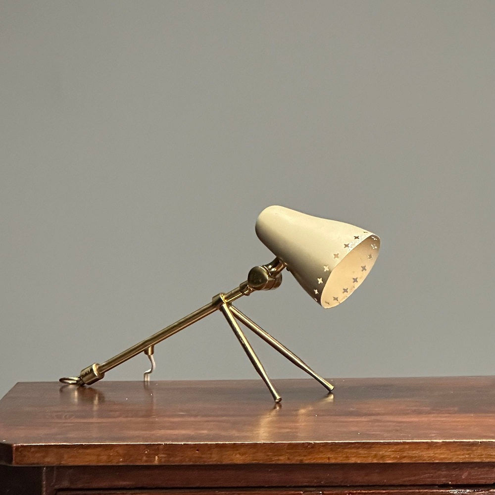 Boris Lacroix, Falkenbergs, Swedish Mid-Century Modern, Table Lamp, Brass, 1960s