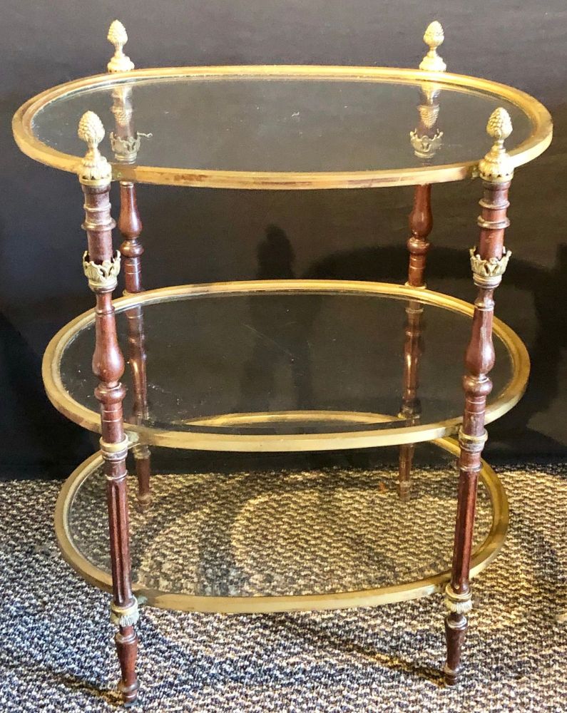 Hollywood Regency Bronze Dessert Stand, Étagère, Maison Jansen