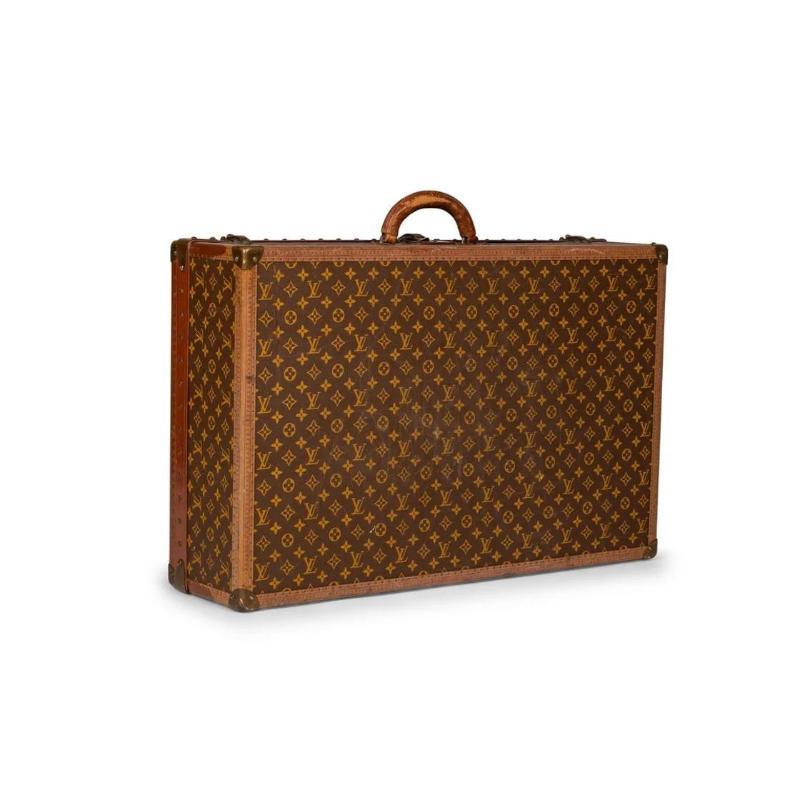 Louis Vuitton Monogram Suitcase / Luggage or Trunk, Alzer 80, Mid 20th Century