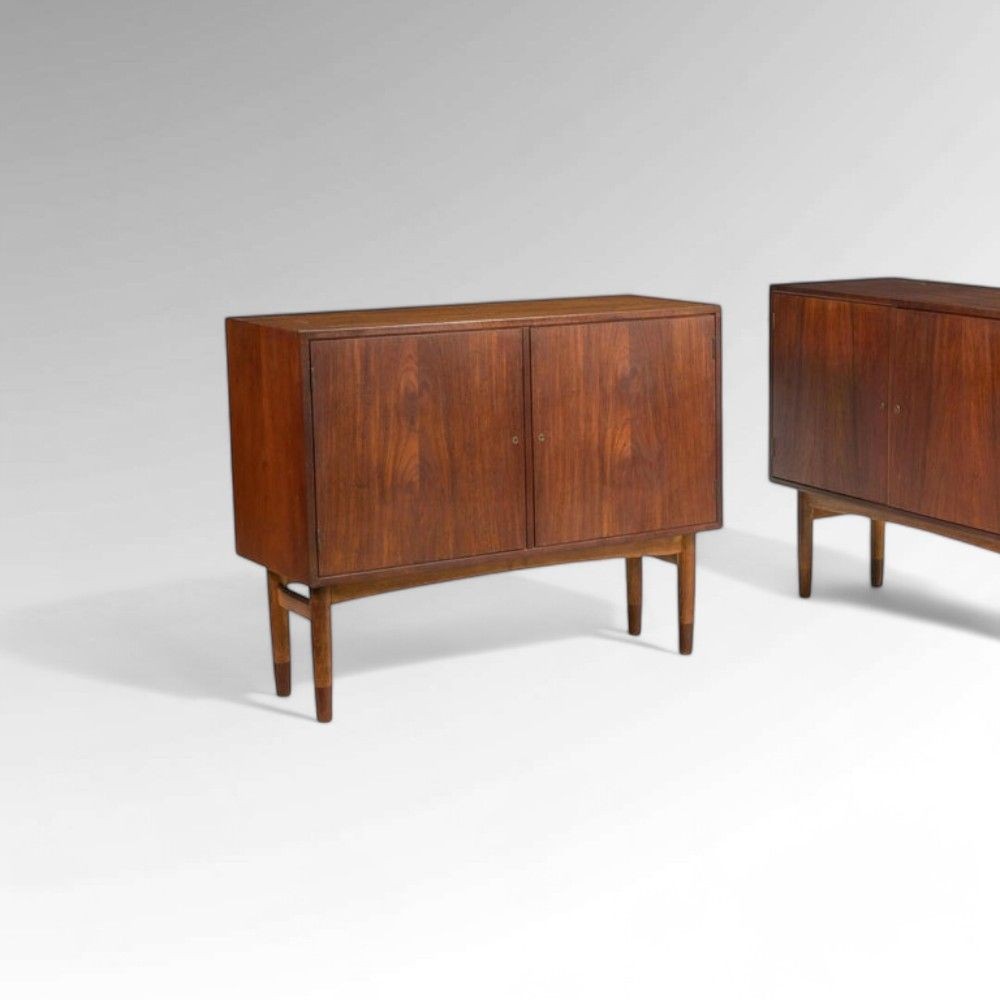 Gjovik Mobelfabriken, Mid-Century Modern, Low Cabinets, Teak, Denmark, 1950s