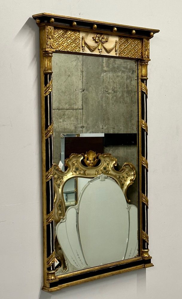 Hollywood Regency Giltwood Mirror, Wall / Console Mirror, Made in Italy