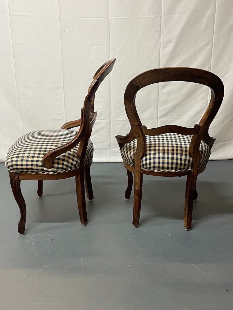 Pair of Early Victorian John Henry Belter Style Side / Accent Chairs, American