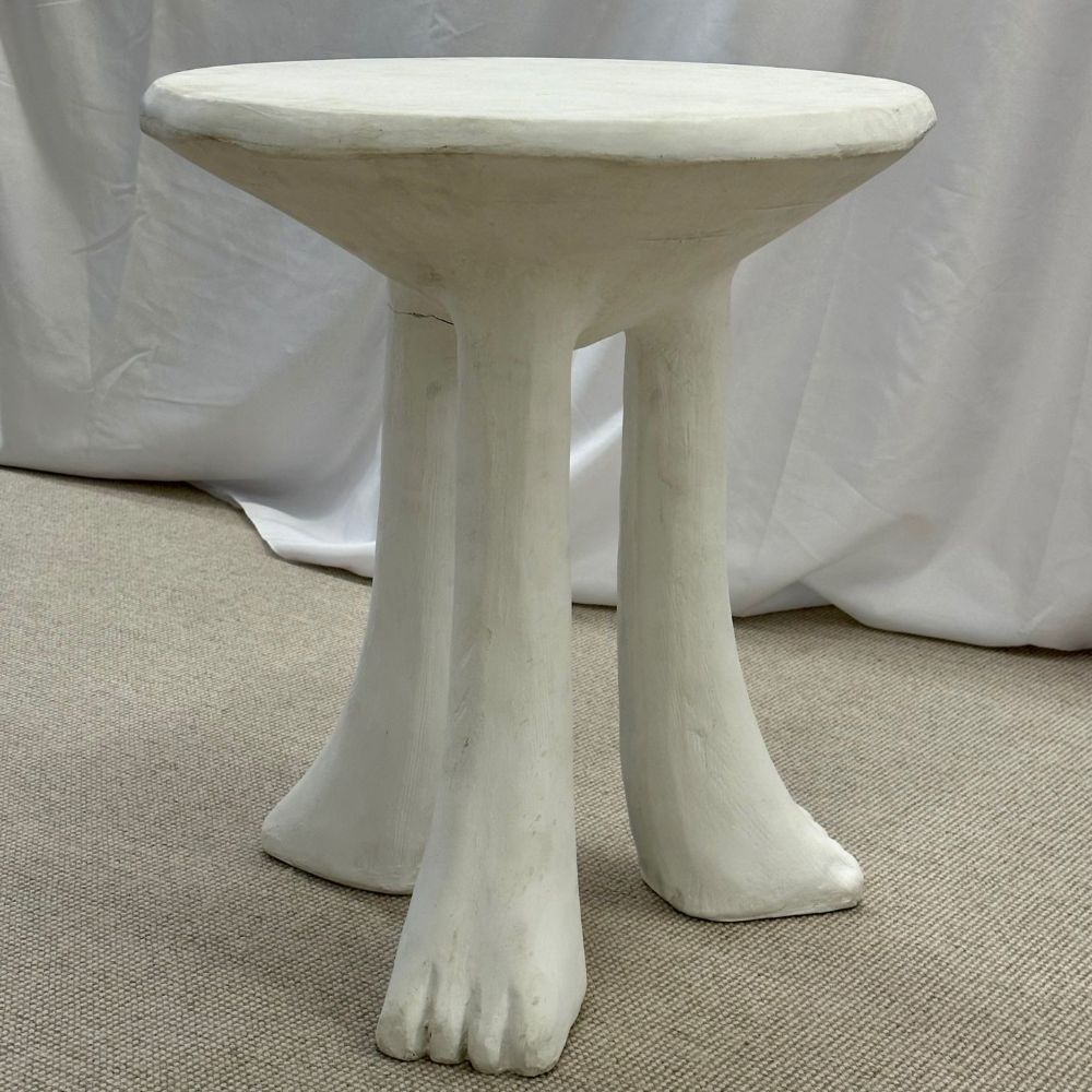 Vintage Mid-Century Modern John Dickinson Africa Side / End Table, Artist Signed