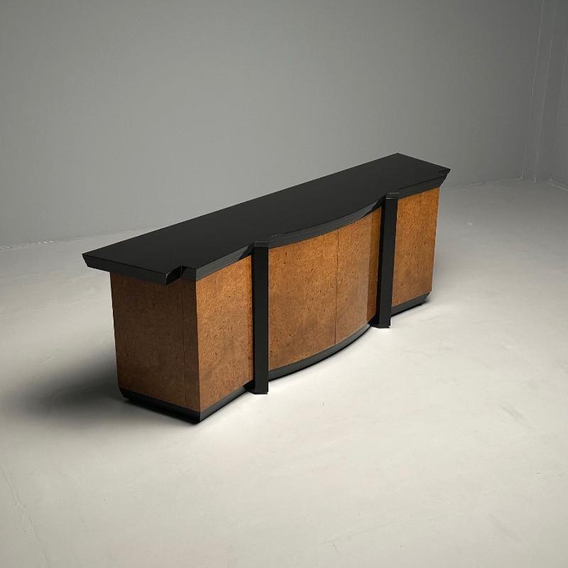 Mid-Century Modern Eva Sideboard by Vladimir Kagan Birdseye Maple, Lacquer, 1983