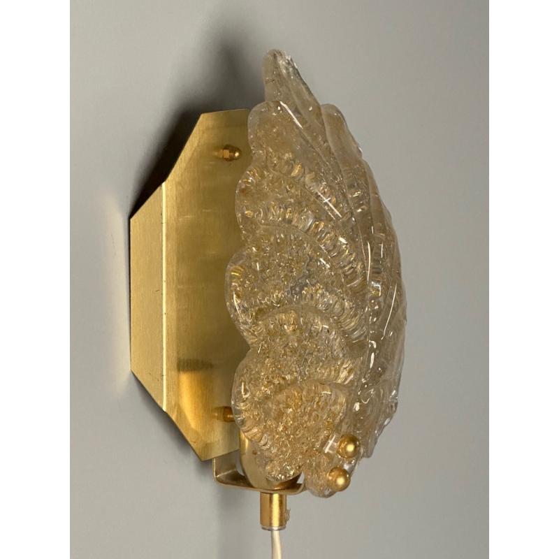 Reijmyre, Swedish Mid-Century Modern, Gold Leaf Sconces, Sweden, 1990s