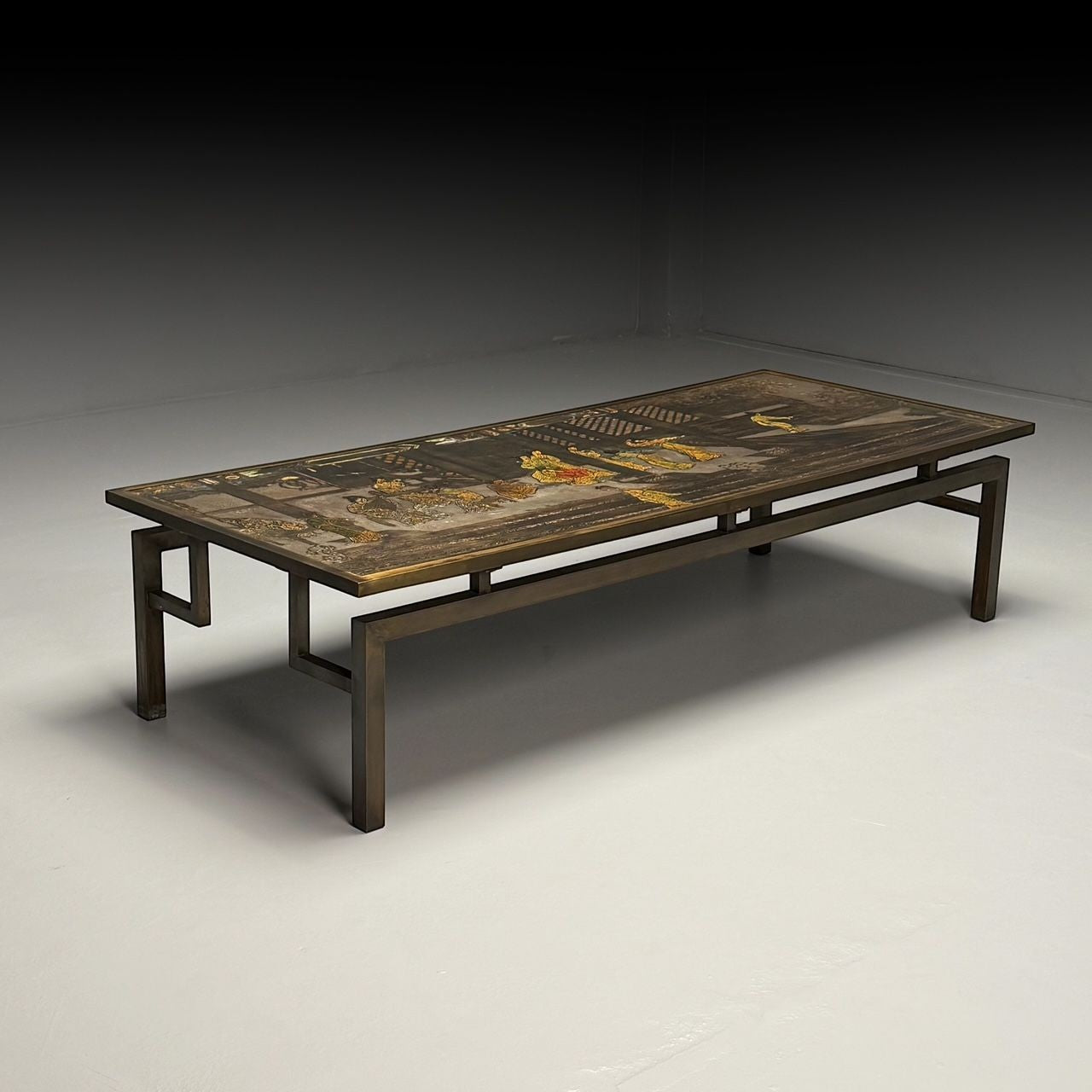 Philip & Kelvin LaVerne, Mid-Century Modern, Chin Ying Coffee Table, Bronze