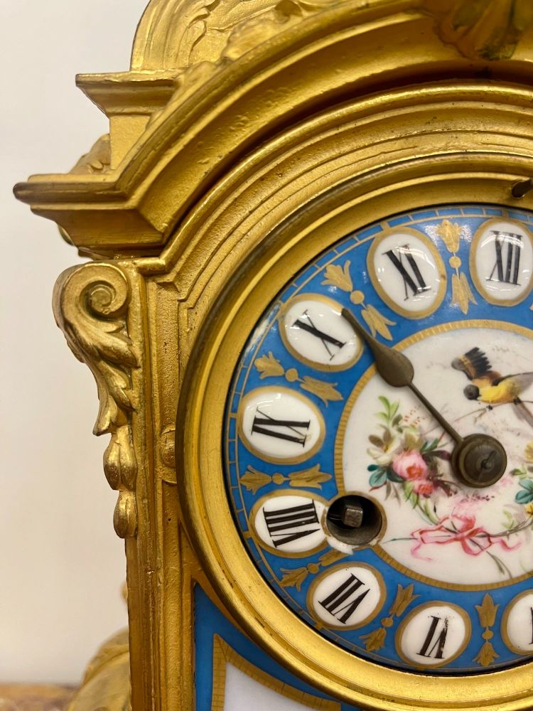 Louis XVI Dore Bronze Mantle Clock, Conrad Felsing, Berlin