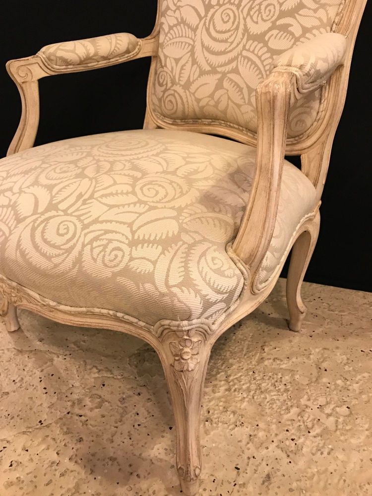 Pair of Louis XV Style Bergère Armchairs