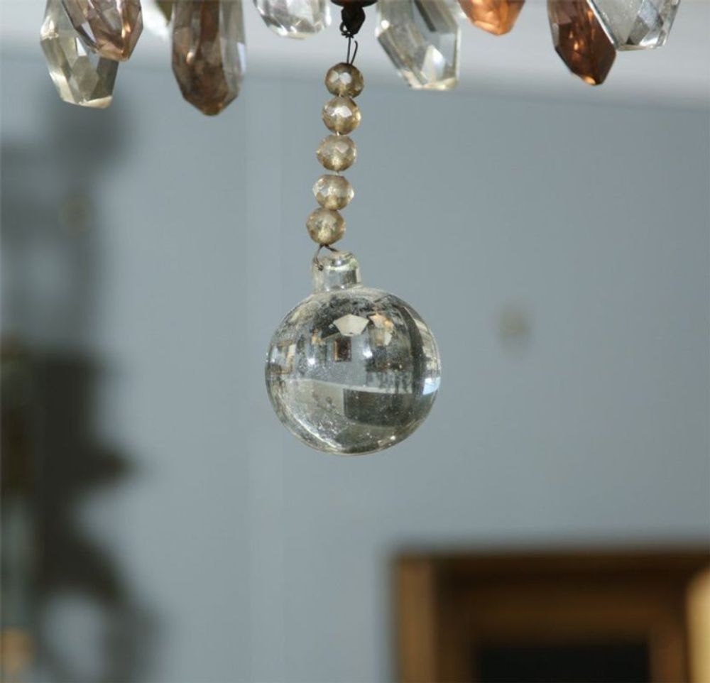 Maison Jansen Bronze and Crystal Chandelier