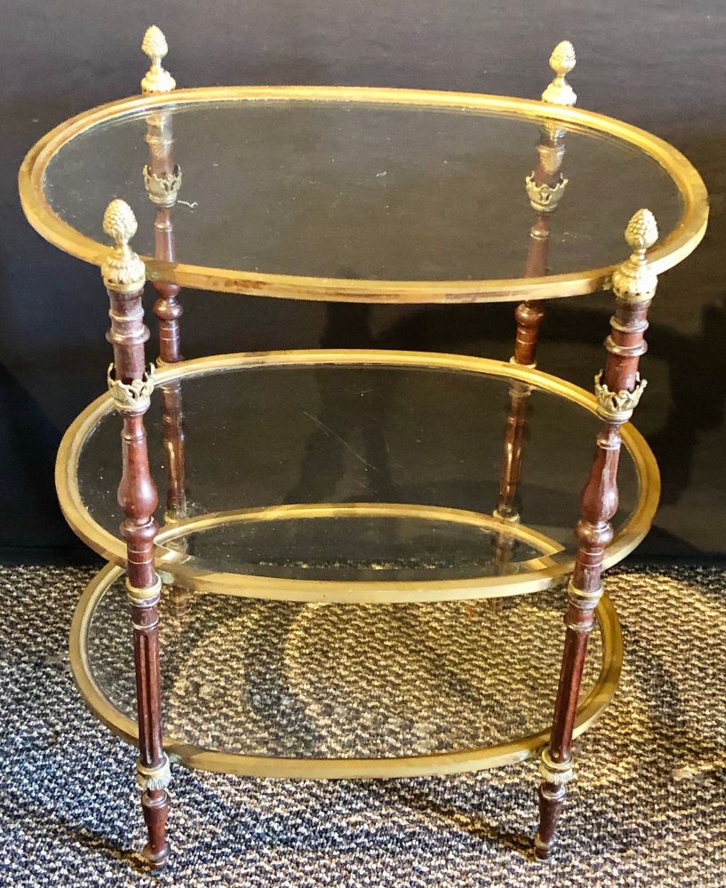 Hollywood Regency Bronze Dessert Stand, Étagère, Maison Jansen