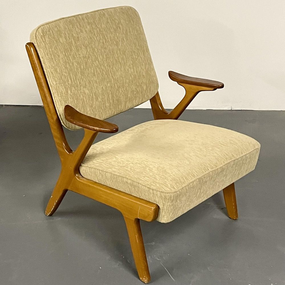 Pair of Mid-Century Modern Easy / Lounge / Arm Chairs, Sweden, 1960s, S. Makaryd