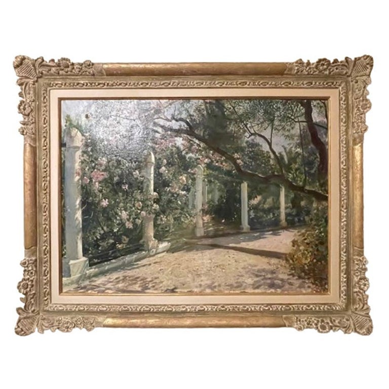 Georges Antoine Rochegrosse, Oil on Canvas, Almond Trees, Sotheby's Provenance