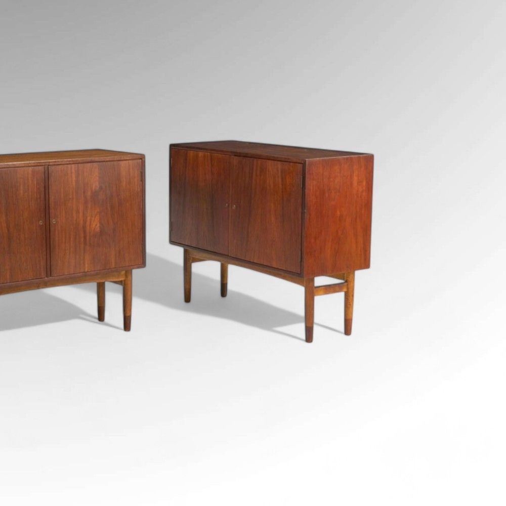 Gjovik Mobelfabriken, Mid-Century Modern, Low Cabinets, Teak, Denmark, 1950s