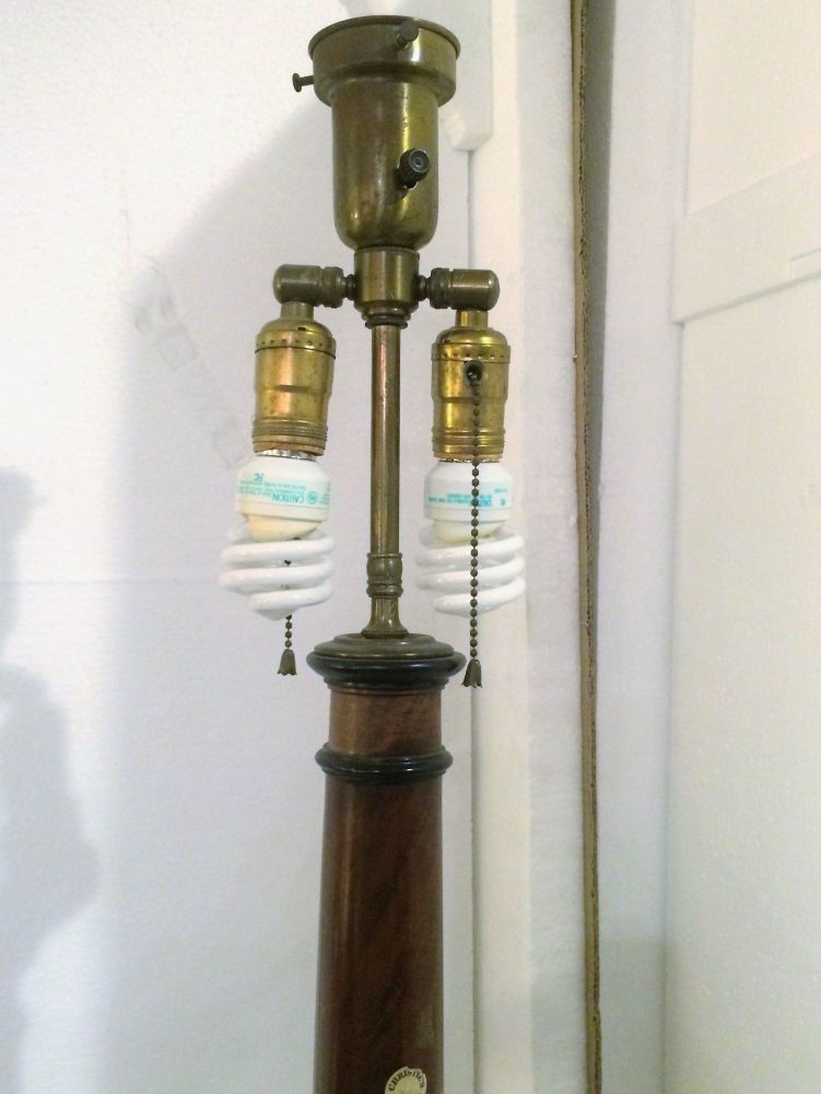 19th Century Georgian Stick Form Tall Table Lamp