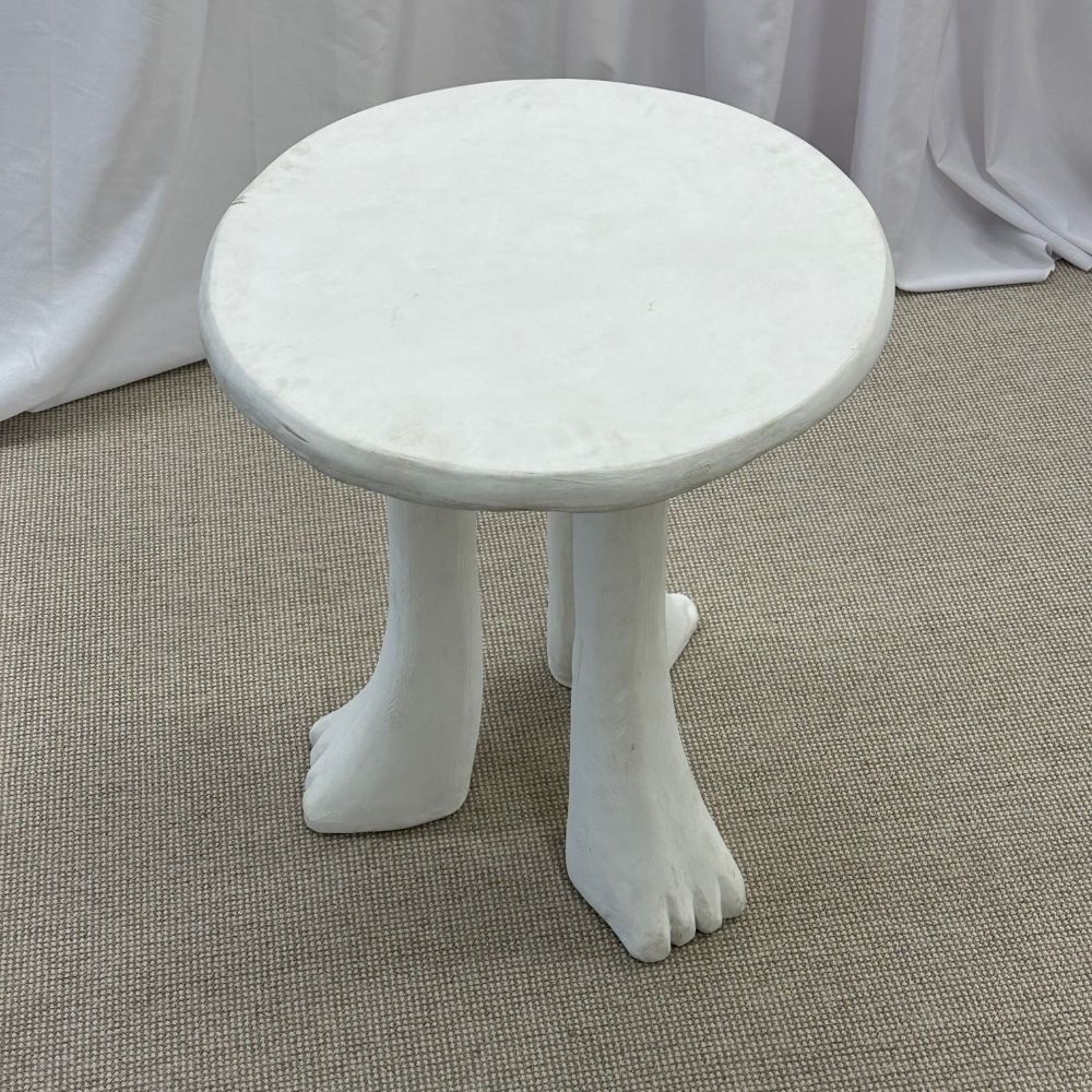 Vintage Mid-Century Modern John Dickinson Africa Side / End Table, Artist Signed