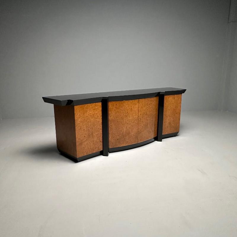 Mid-Century Modern Eva Sideboard by Vladimir Kagan Birdseye Maple, Lacquer, 1983