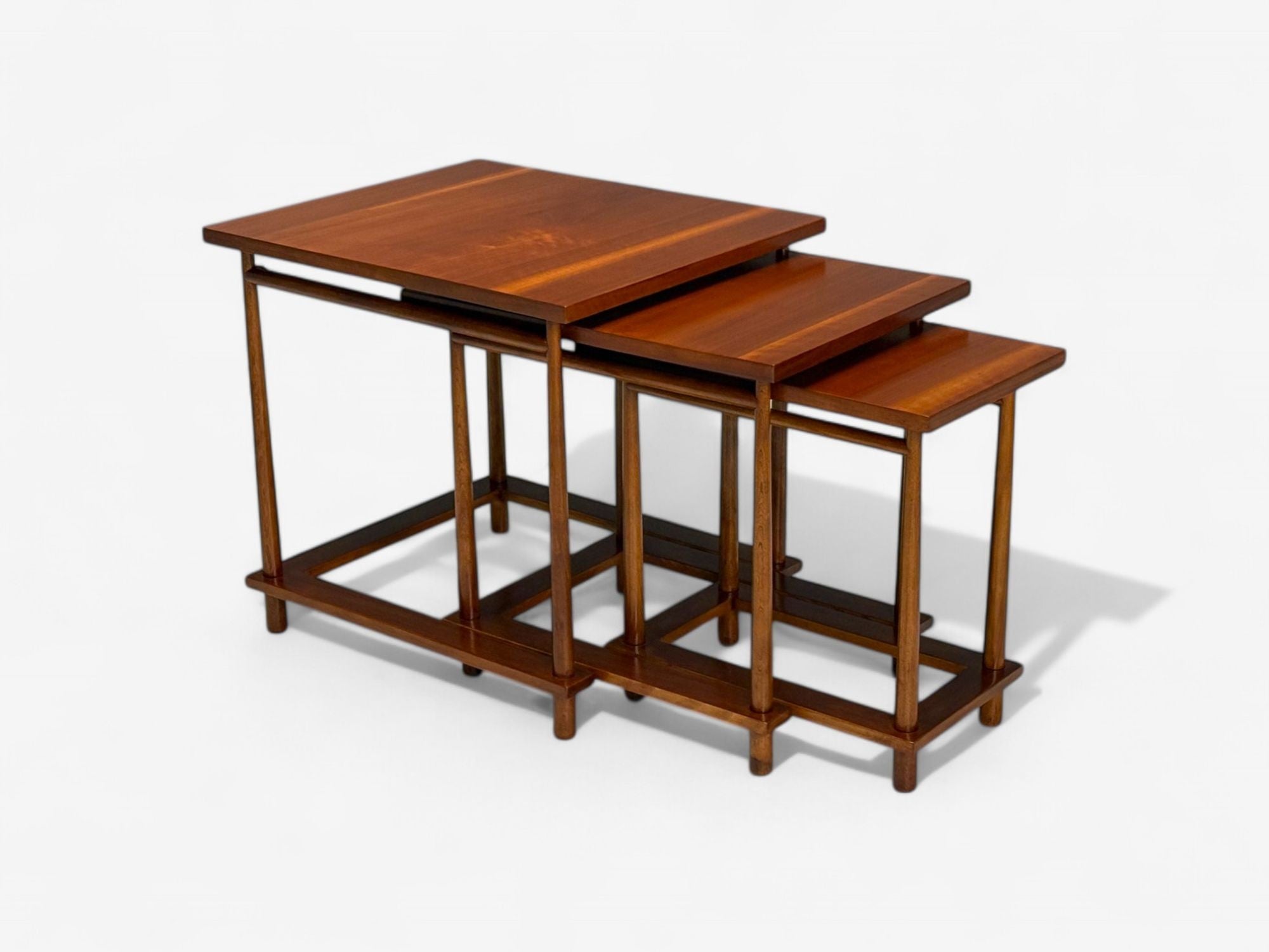 T.H. Robsjohn-Gibbings, Widdicomb, Mid-Century Modern Nesting Tables, USA, 1950s