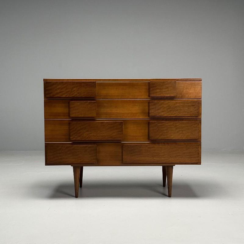 Gio Ponti, Singer & Sons, Italian Mid-Century Modern, Cabinet, Walnut, Labeled