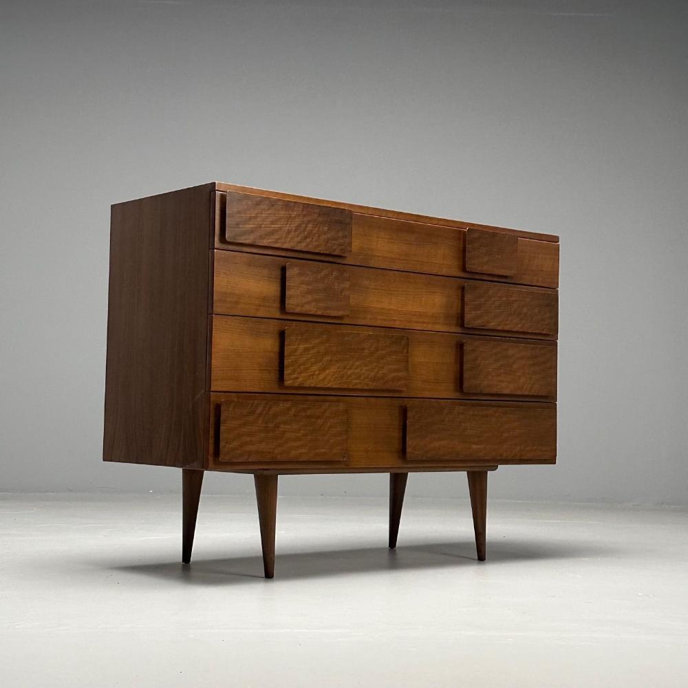 Gio Ponti, Singer & Sons, Italian Mid-Century Modern, Cabinet, Walnut, Labeled