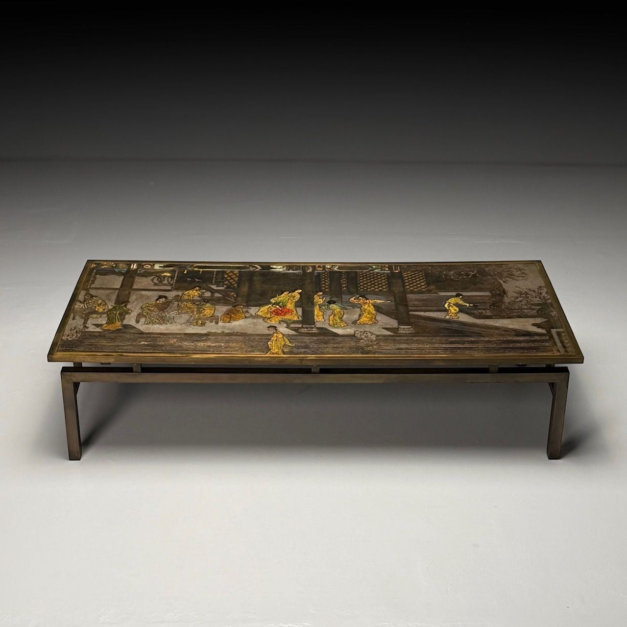 Philip & Kelvin LaVerne, Mid-Century Modern, Chin Ying Coffee Table, Bronze