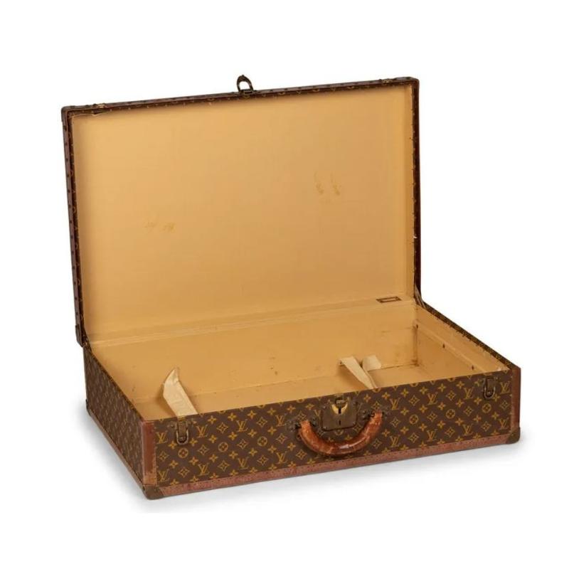 Louis Vuitton Monogram Suitcase / Luggage or Trunk, Alzer 80, Mid 20th Century