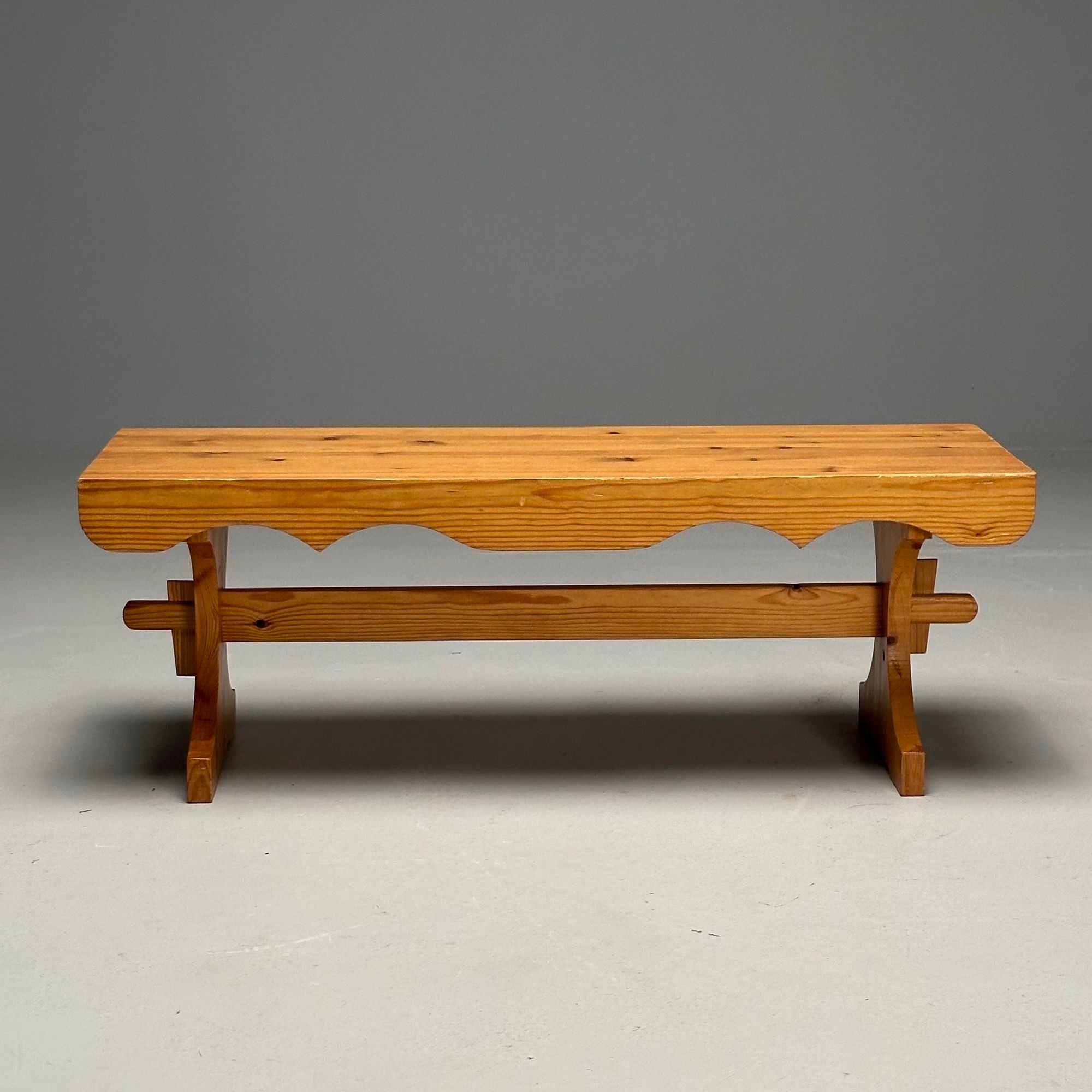 GP, Swedish Mid-Century Modern, Bench, Pine, Sweden, 1978