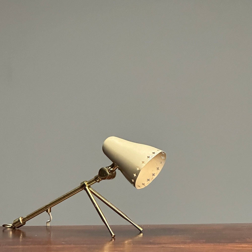 Boris Lacroix, Falkenbergs, Swedish Mid-Century Modern, Table Lamp, Brass, 1960s